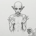 A sketch of the creature from pan’s labyrinth… – tattoo sketch (№1753083050_0, 21.07.2025 07:30) — tattoovalue.net