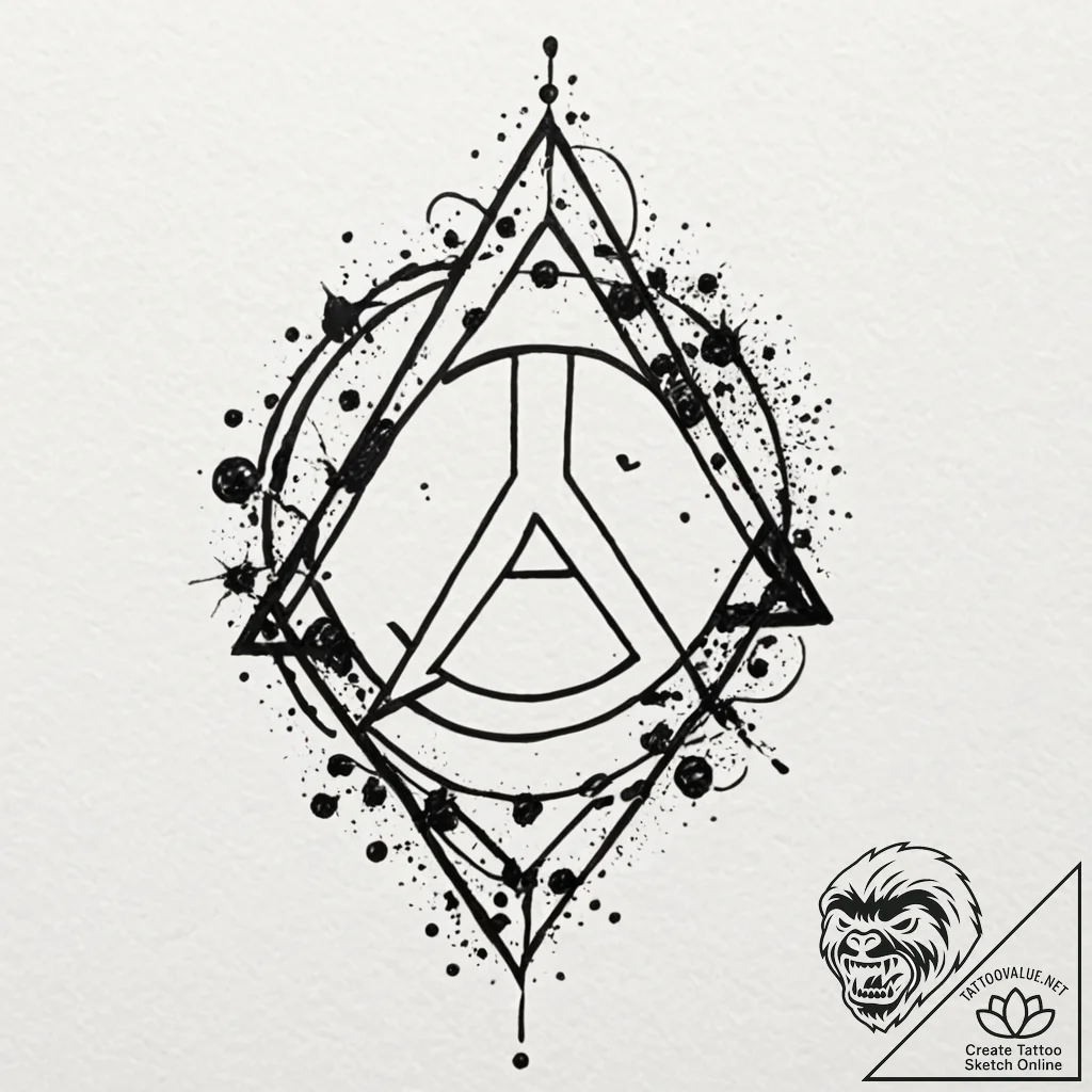 A trash polka composition of project mayhem's... - tattoo sketch (№1753084499_0, 21.07.2025 07:54) — tattoovalue.net