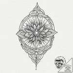 Tattoo sketch a symbol representing a core pe… – tattoo sketch (№1753085577_0, 21.07.2025 08:12) — tattoovalue.net