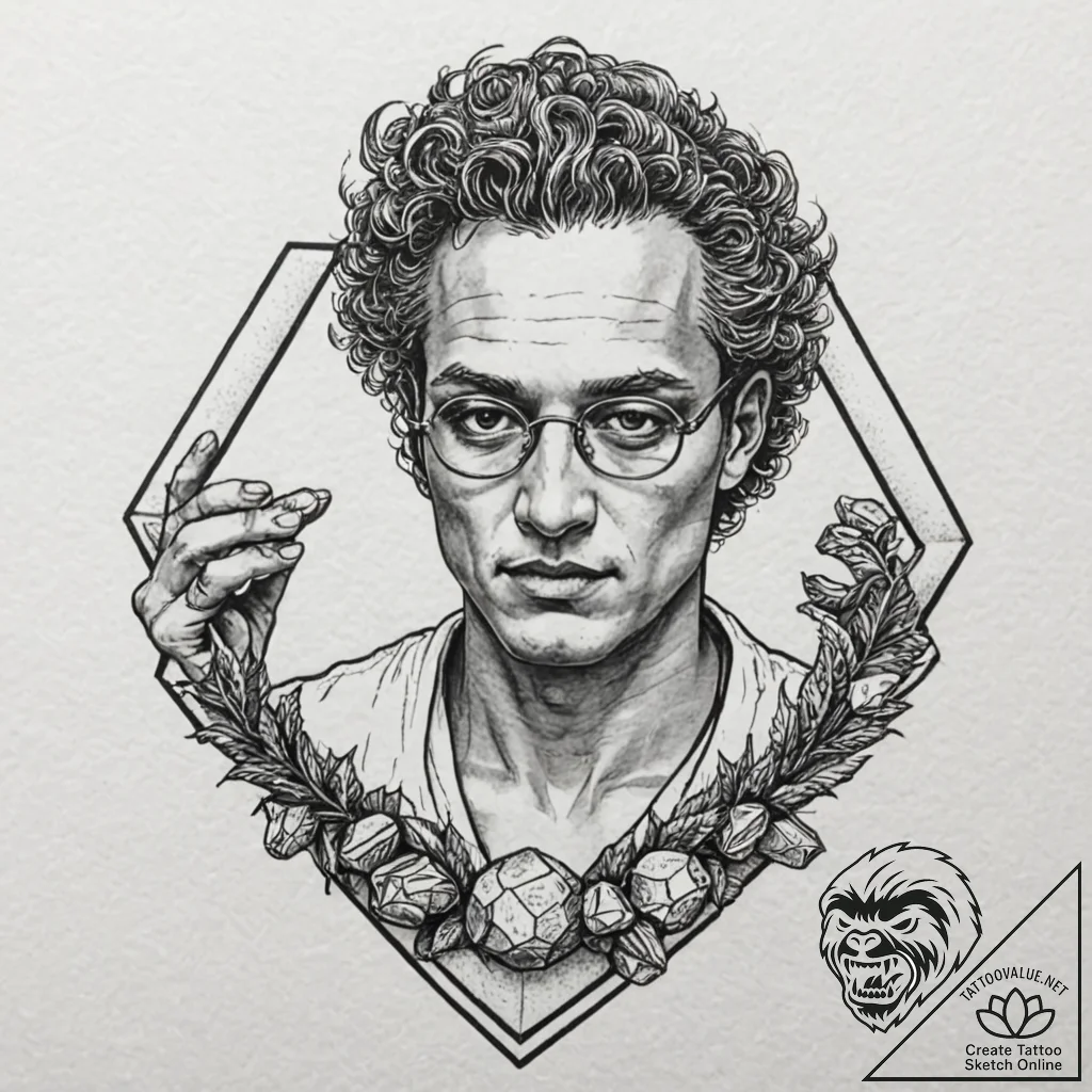 Neo-traditional portrait of morpheus, offerin... - tattoo sketch (№1753085659_0, 21.07.2025 08:14) — tattoovalue.net