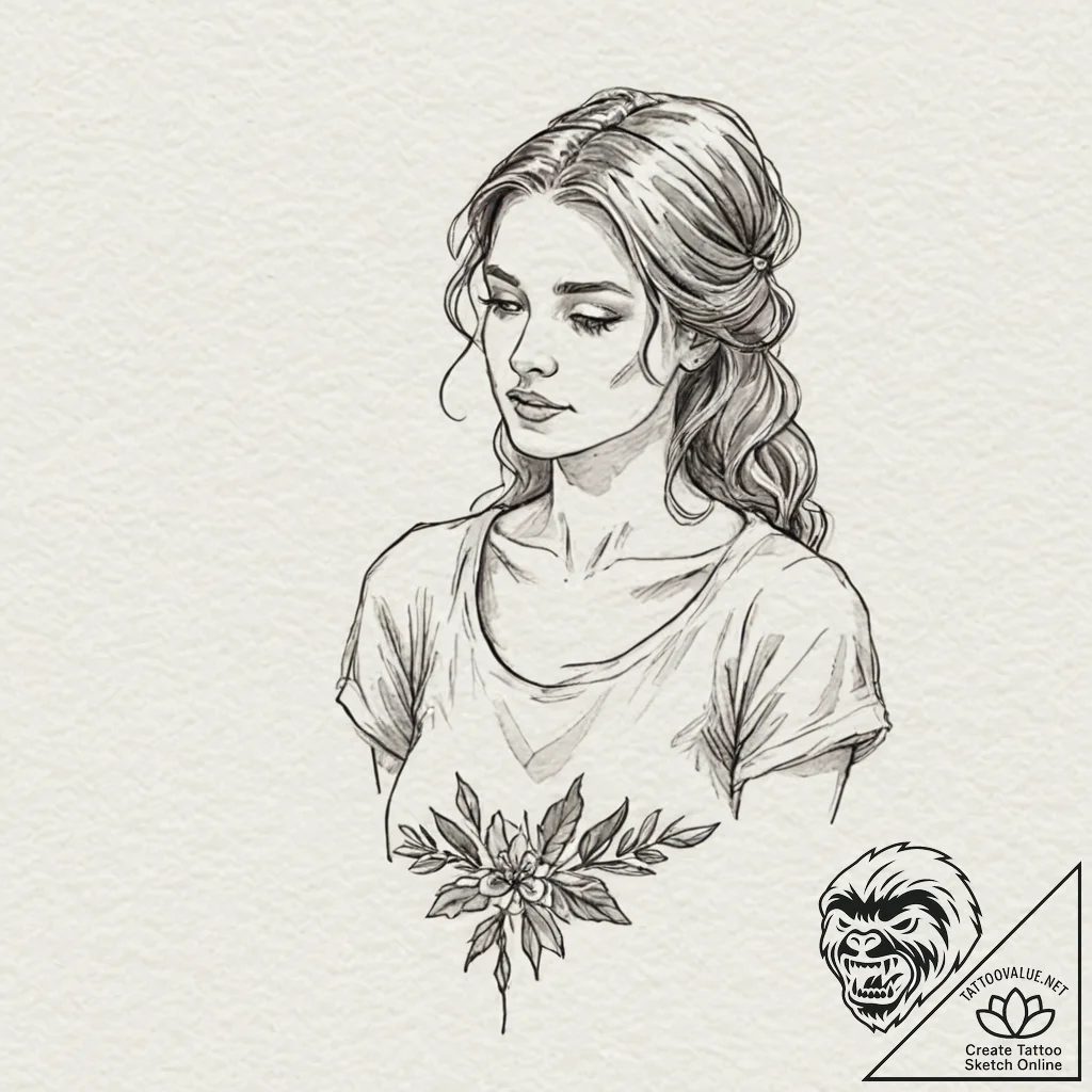 A watercolor sketch of the "like a virgin" mo... - tattoo sketch (№1753086239_0, 21.07.2025 08:23) — tattoovalue.net