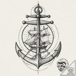 13 (number), ink illustration for tattoo, on… – tattoo sketch (№1753087649_0, 21.07.2025 08:47) — tattoovalue.net
