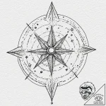 Tattoo design a celestial map with a personal… – tattoo sketch (№1753089805_0, 21.07.2025 09:23) — tattoovalue.net