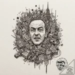 A sketch of the final, chilling photograph at… – tattoo sketch (№1753090303_0, 21.07.2025 09:31) — tattoovalue.net