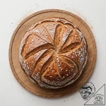 A rustic, overhead shot of a freshly baked so… – tattoo sketch (№1753090385_0, 21.07.2025 09:33) — tattoovalue.net