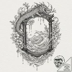 Tattoo design a small, ornate birdcage with i… – tattoo sketch (№1753091048_0, 21.07.2025 09:44) — tattoovalue.net