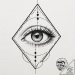 Tattoo sketch a powerful, unblinking eye, sym… – tattoo sketch (№1753091297_0, 21.07.2025 09:48) — tattoovalue.net