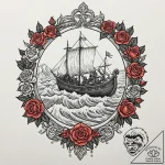 Tattoo sketch a powerful viking longship cutt… – tattoo sketch (№1753092042_0, 21.07.2025 10:00) — tattoovalue.net