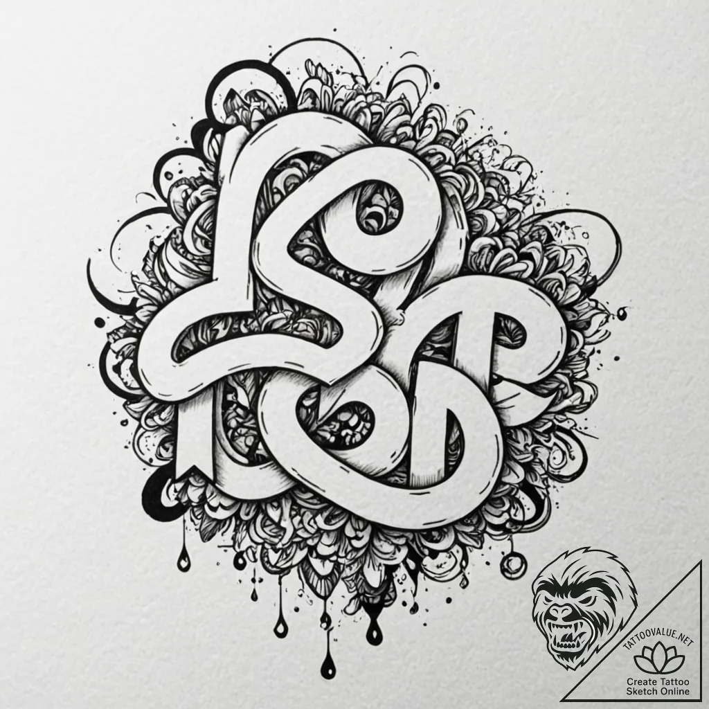 Tattoo sketch a fluid line art piece embodyin... - tattoo sketch (№1753092126_0, 21.07.2025 10:02) — tattoovalue.net