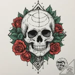 Tattoo design a single 8-bit coin spinning wi… – tattoo sketch (№1753092541_0, 21.07.2025 10:09) — tattoovalue.net