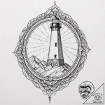 Tattoo sketch a lighthouse, solitary but stro… – tattoo sketch (№1753092790_0, 21.07.2025 10:13) — tattoovalue.net