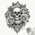 The stark, brutalist architecture of a govern… – tattoo sketch (№1753093205_0, 21.07.2025 10:20) — tattoovalue.net