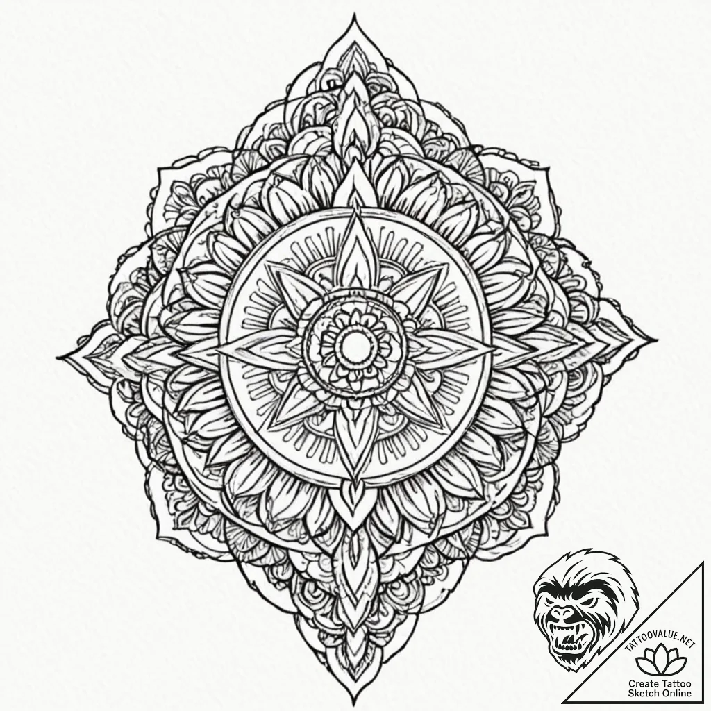 Tattoo sketch a hand protecting a flame, symb... - tattoo sketch (№1753093372_0, 21.07.2025 10:22) — tattoovalue.net