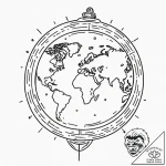 Tattoo design a “world record” badge with a g… – tattoo sketch (№1753094366_0, 21.07.2025 10:39) — tattoovalue.net