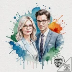 A watercolor tattoo of the main characters fr… – tattoo sketch (№1753094449_0, 21.07.2025 10:40) — tattoovalue.net