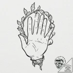Tattoo design a delicate vine wrapping around… – tattoo sketch (№1753094863_0, 21.07.2025 10:47) — tattoovalue.net