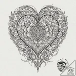 Tattoo sketch a ‘sacred heart’ symbol with a… – tattoo sketch (№1753096520_0, 21.07.2025 11:15) — tattoovalue.net