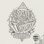 Chicano style lettering of “may the force be… – tattoo sketch (№1753096604_0, 21.07.2025 11:16) — tattoovalue.net