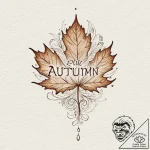 Tattoo design a single, falling autumn leaf w… – tattoo sketch (№1753096686_0, 21.07.2025 11:18) — tattoovalue.net