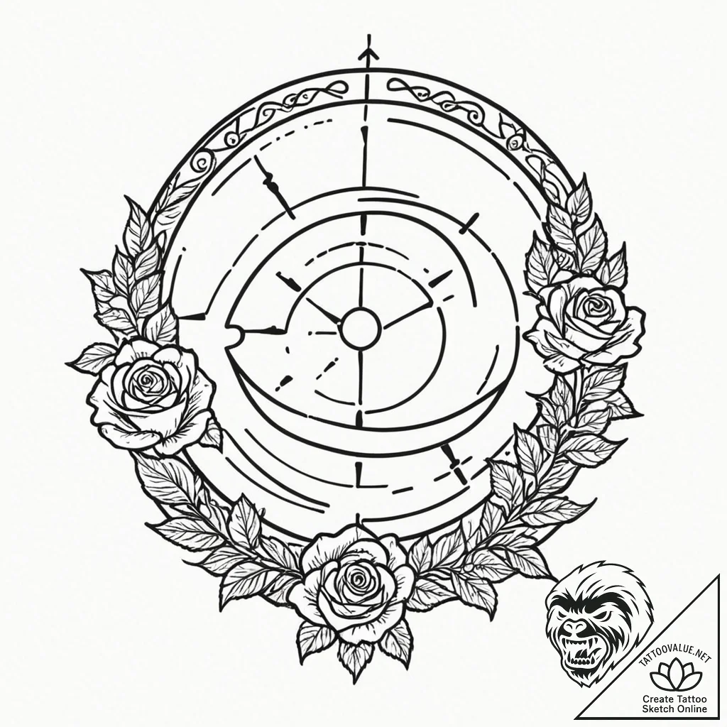 Tattoo sketch the glyph for sagittarius (9th... - tattoo sketch (№1753097351_0, 21.07.2025 11:29) — tattoovalue.net