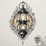 Tattoo design a fantasy adventurer’s lantern… – tattoo sketch (№1753098181_0, 21.07.2025 11:43) — tattoovalue.net