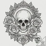 Tattoo design a mirror reflecting a different… – tattoo sketch (№1753099178_0, 21.07.2025 11:59) — tattoovalue.net