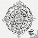 A neo-traditional tattoo of morpheus’s helm f… – tattoo sketch (№1753099360_0, 21.07.2025 12:02) — tattoovalue.net