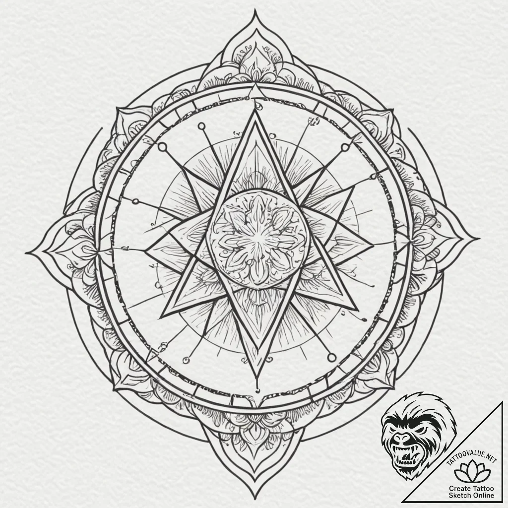 Tattoo sketch the glyph for libra (7th house)... - tattoo sketch (№1753099516_0, 21.07.2025 12:05) — tattoovalue.net