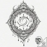 Uroboros, tattoo sketch design, black outline… – tattoo sketch (№1753100162_0, 21.07.2025 12:16) — tattoovalue.net
