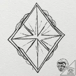 A dotwork tattoo of the weyland-yutani corpor… – tattoo sketch (№1753100246_0, 21.07.2025 12:17) — tattoovalue.net