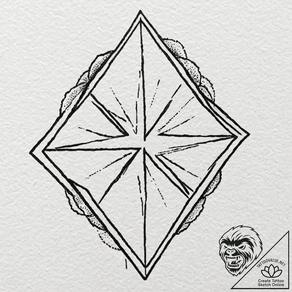 A dotwork tattoo of the weyland-yutani corpor... - tattoo sketch (№1753100246_0, 21.07.2025 12:17) — tattoovalue.net
