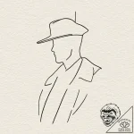 Man (silhouette/figure), tattoo line art, sep… – tattoo sketch (№1753100332_0, 21.07.2025 12:18) — tattoovalue.net