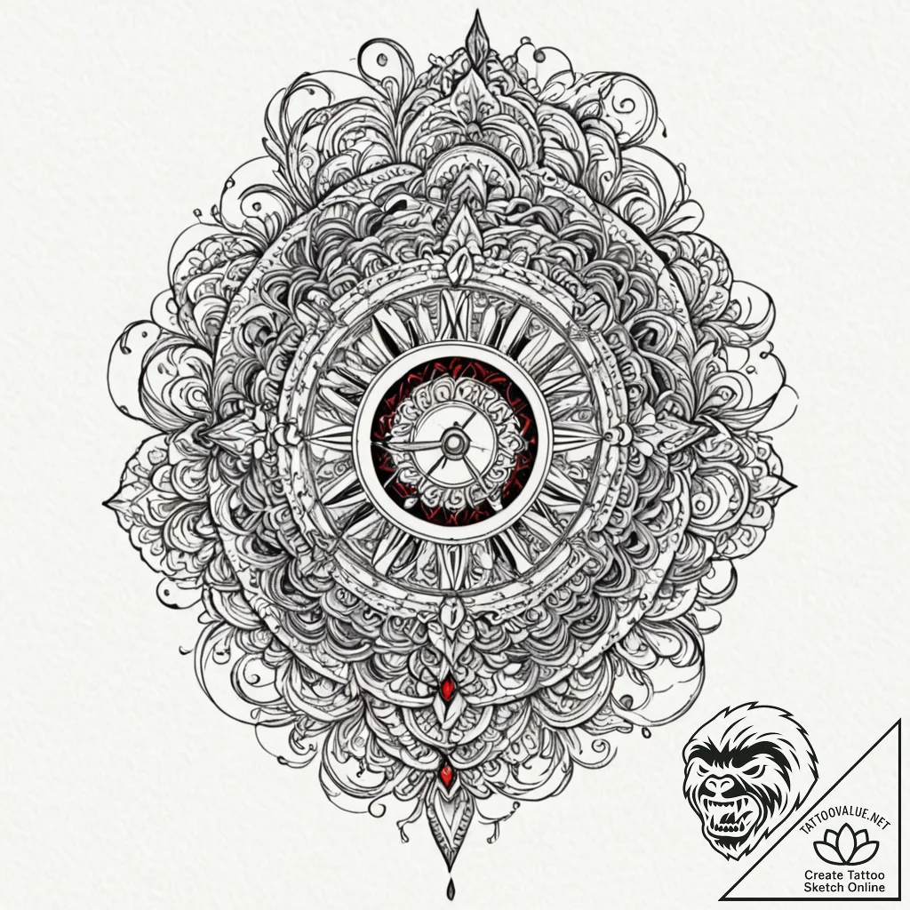 Tattoo sketch a 'time capsule' in the form of... - tattoo sketch (№1753100416_0, 21.07.2025 12:20) — tattoovalue.net