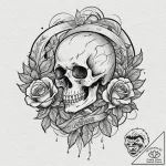 Tattoo design an abstract “fast travel” icon… – tattoo sketch (№1753100670_0, 21.07.2025 12:24) — tattoovalue.net