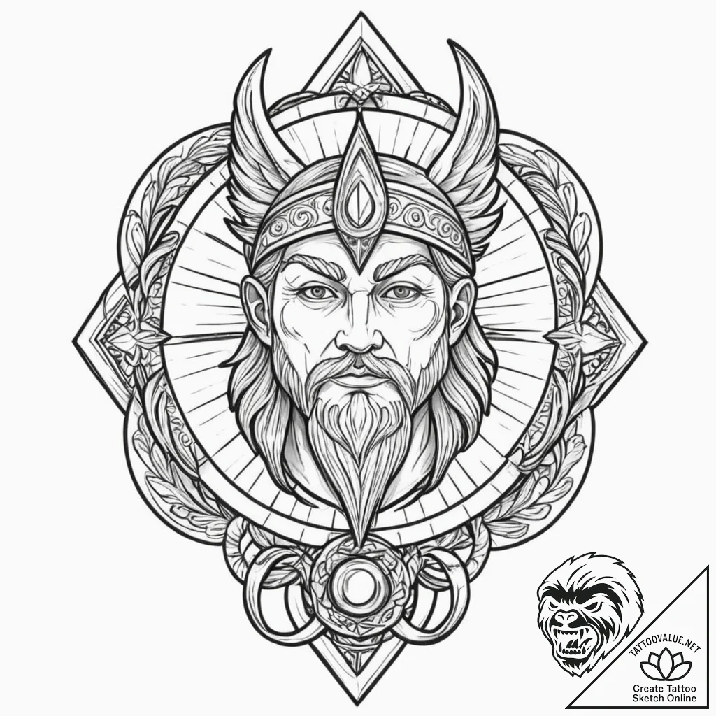 Tattoo design a minimalist representation of... - tattoo sketch (№1753101006_0, 21.07.2025 12:30) — tattoovalue.net