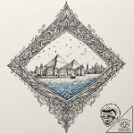A watercolor sketch of the paper boat from ro… – tattoo sketch (№1753102186_0, 21.07.2025 12:49) — tattoovalue.net