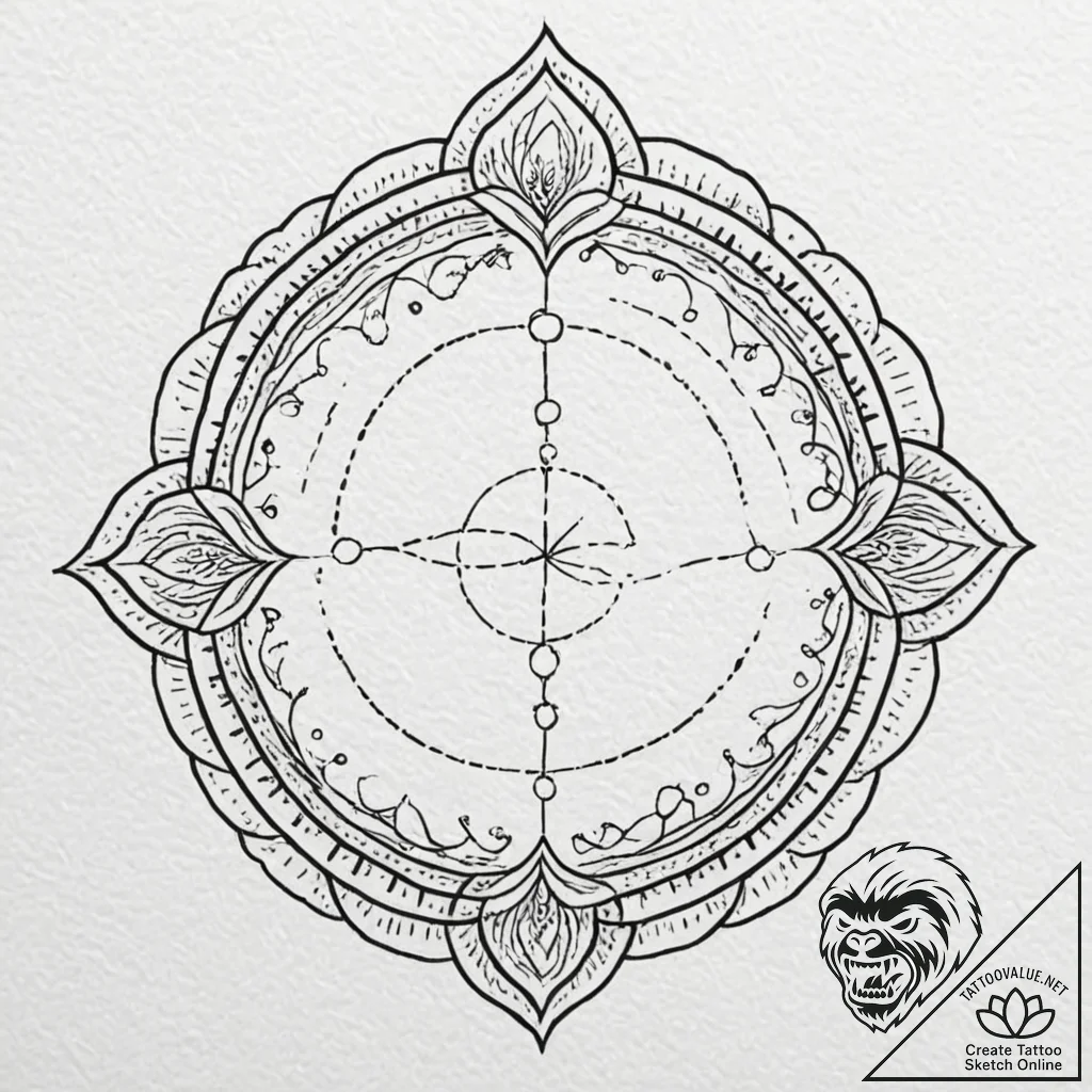 111. tattoo sketch: the rune "istok," resembl... - tattoo sketch (№1753102925_0, 21.07.2025 13:02) — tattoovalue.net