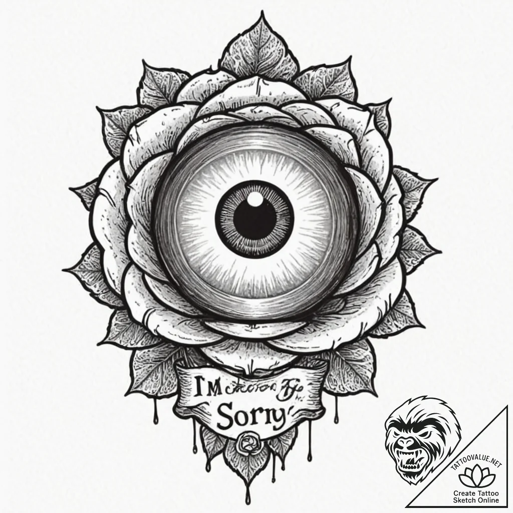 A dotwork tattoo of hal 9000's red eye, with... - tattoo sketch (№1753103002_0, 21.07.2025 13:03) — tattoovalue.net