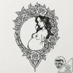 144. (children of men) a powerful linework ta… – tattoo sketch (№1753103773_0, 21.07.2025 13:16) — tattoovalue.net