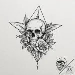 Tattoo design a tiny paper airplane taking of… – tattoo sketch (№1753106531_0, 21.07.2025 14:02) — tattoovalue.net