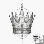Tattoo sketch a simple, elegant crown on one… – tattoo sketch (№1753109132_0, 21.07.2025 14:45) — tattoovalue.net