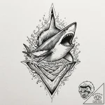 A linework tattoo of the iconic poster for ja… – tattoo sketch (№1753112265_0, 21.07.2025 15:37) — tattoovalue.net