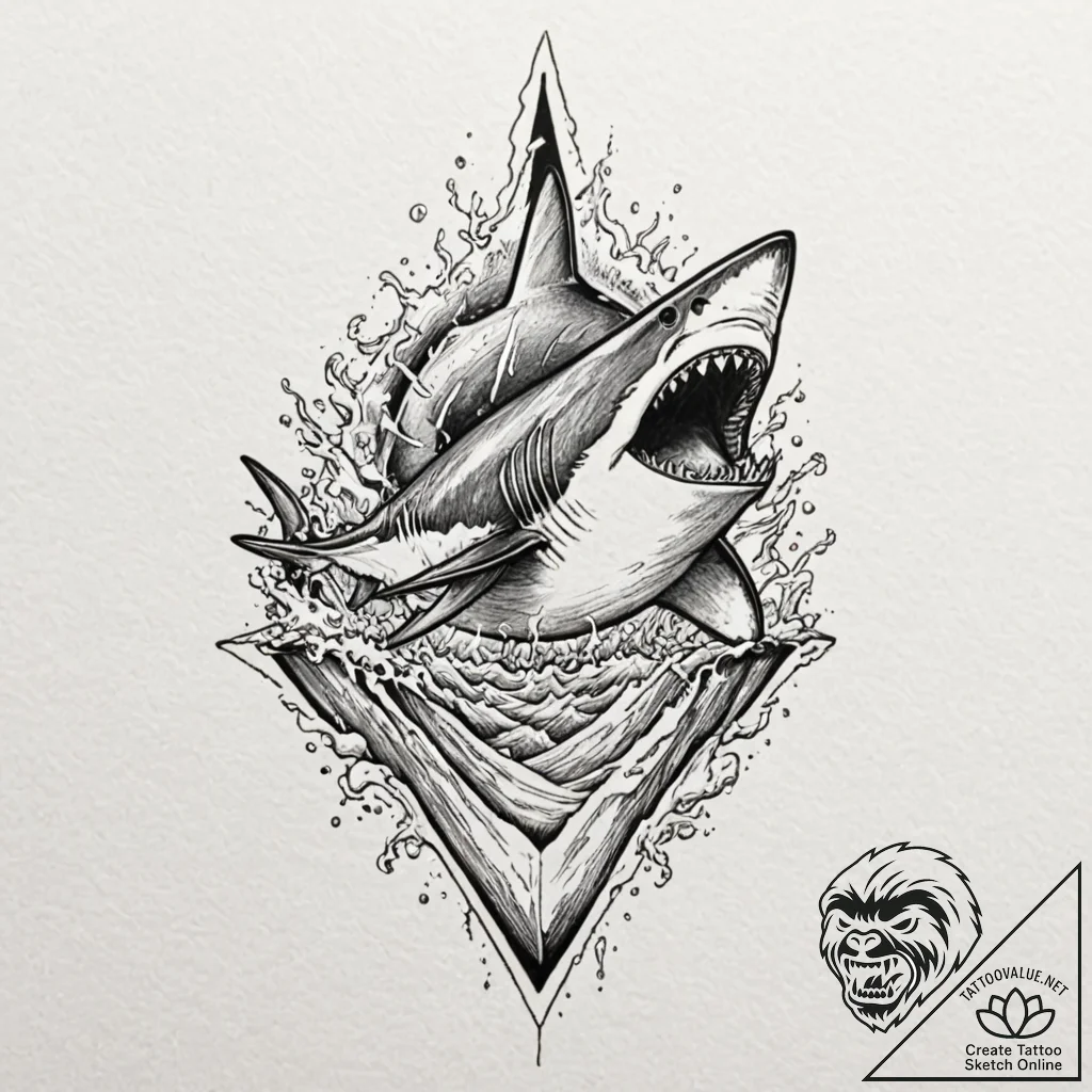 A linework tattoo of the iconic poster for ja... - tattoo sketch (№1753112265_0, 21.07.2025 15:37) — tattoovalue.net