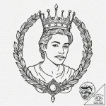 р“сђсѓрїрїр° 23: рљрѕсђрѕрѕрѕс‹рµ рё р¦р°сђсѓ… – tattoo sketch (№1753112350_0, 21.07.2025 15:39) — tattoovalue.net