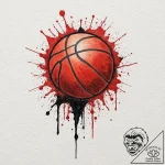 Tattoo design a basketball or football with a… – tattoo sketch (№1753115223_0, 21.07.2025 16:27) — tattoovalue.net