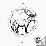 Tattoo sketch a subtle silhouette of the zodi… – tattoo sketch (№1753116152_0, 21.07.2025 16:42) — tattoovalue.net