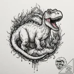 A neo-traditional tattoo of the barbasol can… – tattoo sketch (№1753116319_0, 21.07.2025 16:45) — tattoovalue.net