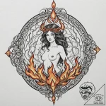 р сѓрѕр° рљсђр°рґр° (krada, fire, sacrifice,… – tattoo sketch (№1753117000_0, 21.07.2025 16:56) — tattoovalue.net