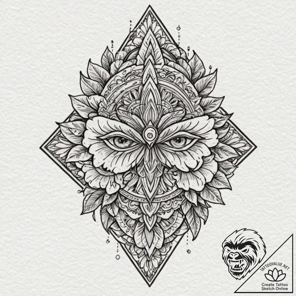Polynesia (pattern), tattoo flash sheet desig... - tattoo sketch (№1753118012_0, 21.07.2025 17:13) — tattoovalue.net