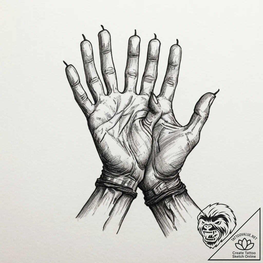 Tattoo design a detailed depiction of callous... - tattoo sketch (№1753118182_0, 21.07.2025 17:16) — tattoovalue.net